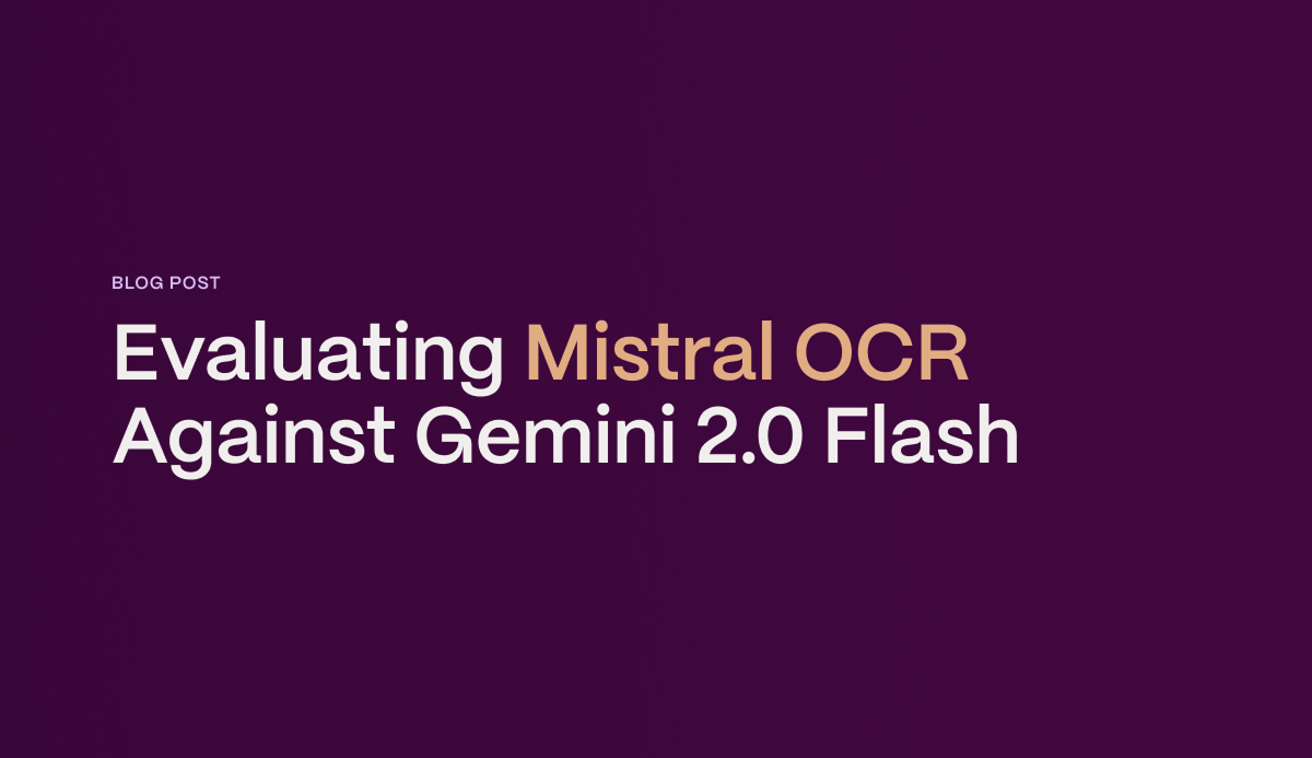 Comparing Mistral OCR vs. Gemini Flash 2.0: LVM OCR Accuracy